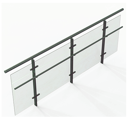 강화유리 안전난간(핸드레일)